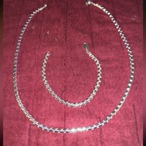 20” 6mm box chain and bracelet set